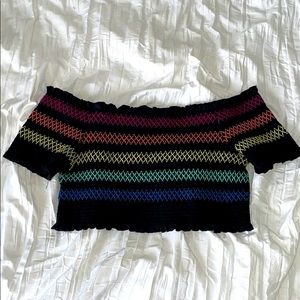 Rainbow Tight Crop Top